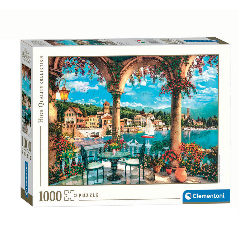 Load image into Gallery viewer, Clementoni legpuzzel kunstwerken uitzicht op het comomeer, 1000st.