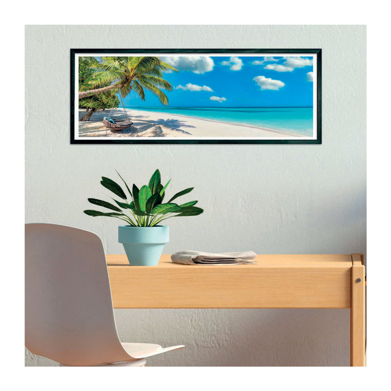 Load image into Gallery viewer, Clementoni panoramapuzzel schommelen bij de oceaan, 1000st.