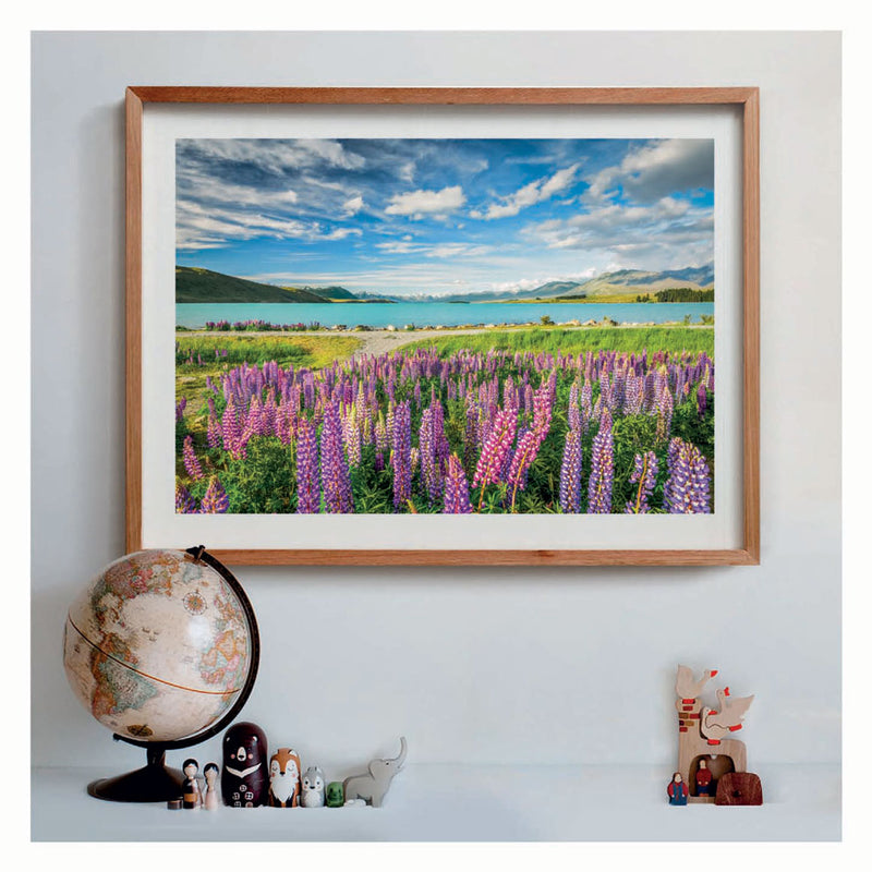 Load image into Gallery viewer, Clementoni legpuzzel bloemen bij lake tekapo, 1500st.
