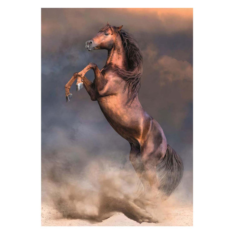 Afbeelding laden in galerijviewer, Clementoni legpuzzel wild red stallion, 500st.