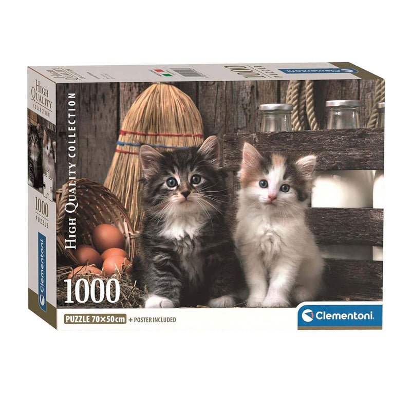 Load image into Gallery viewer, Clementoni puzzel - schattige kittens, 1000st.