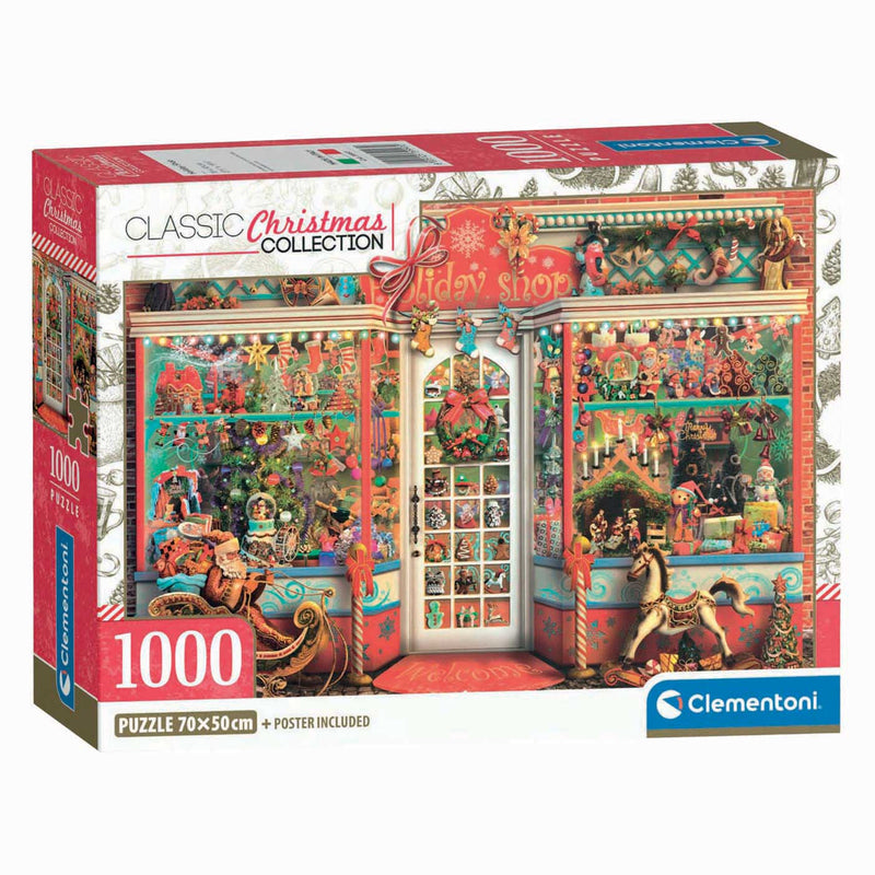Load image into Gallery viewer, Clementoni legpuzzel kerstwinkel - 1000st.