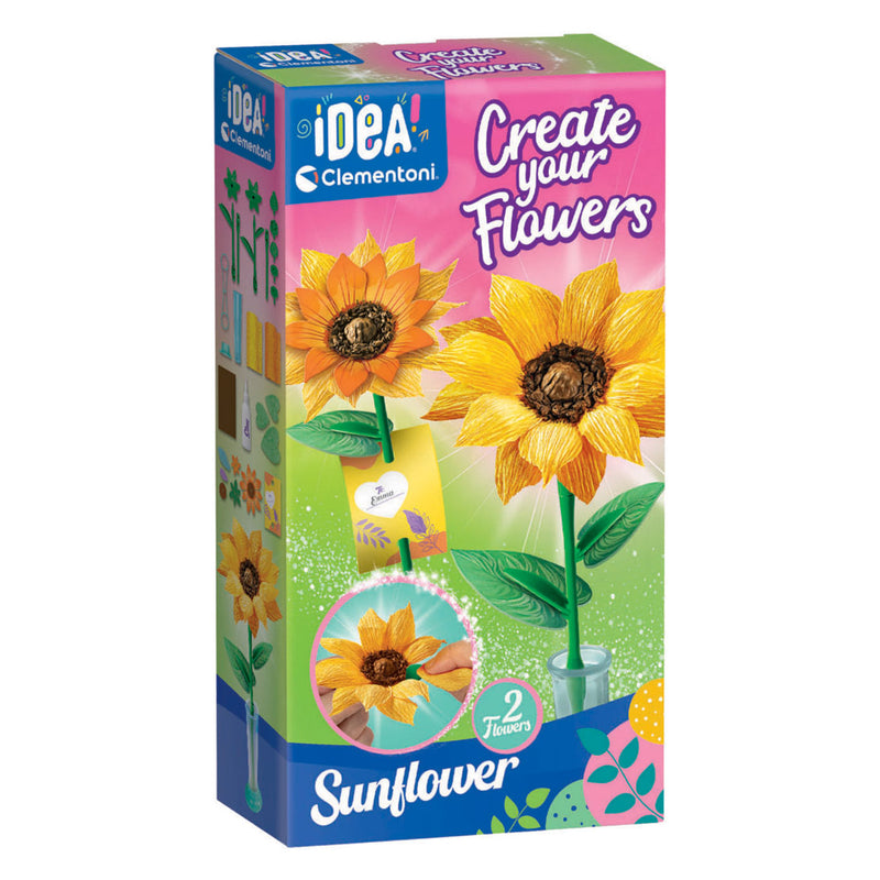 Load image into Gallery viewer, Clementoni idea maak je eigen bloemen - zonnebloem