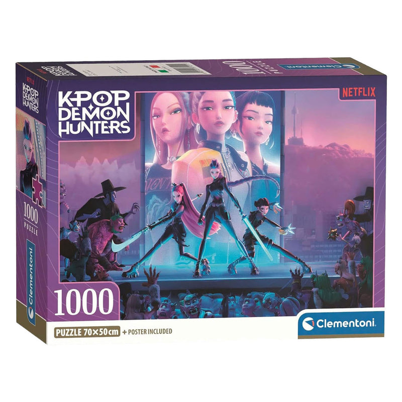 Load image into Gallery viewer, Clementoni legpuzzel kpop demon hunters - 1000st.