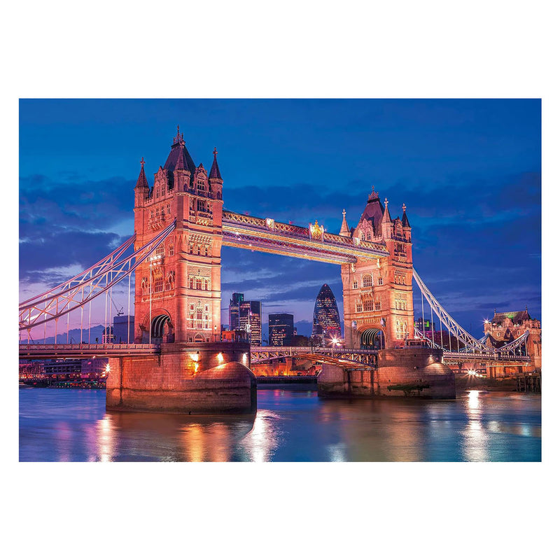 Load image into Gallery viewer, Clementoni legpuzzel tower bridge bij nacht - 1000st.