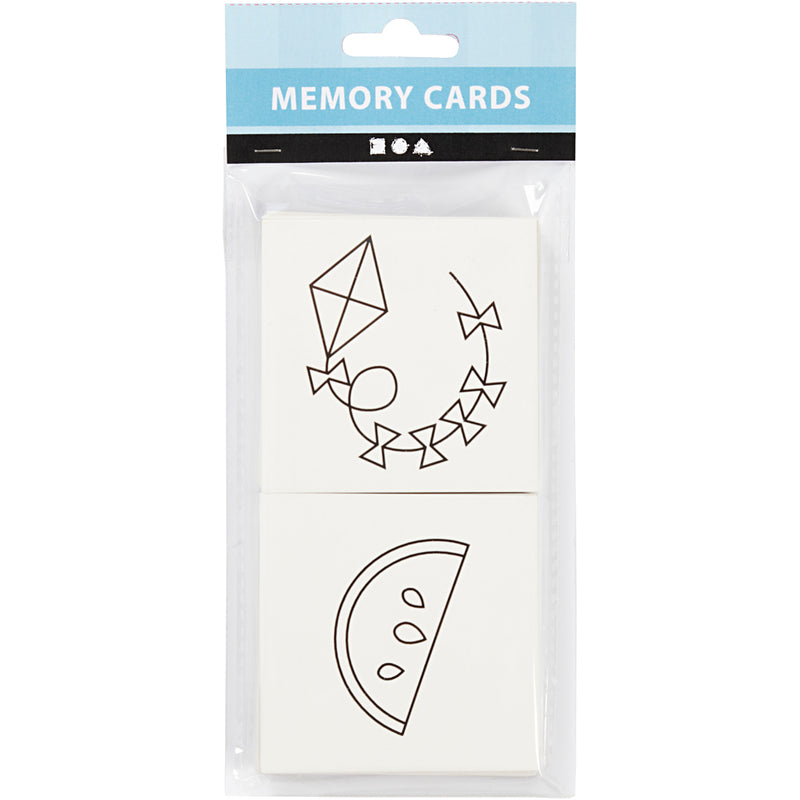 Load image into Gallery viewer, Creativ company https: www.cchobby.nl memory-kaarten-afm-7x7-cm-400-gr-wit-1-set