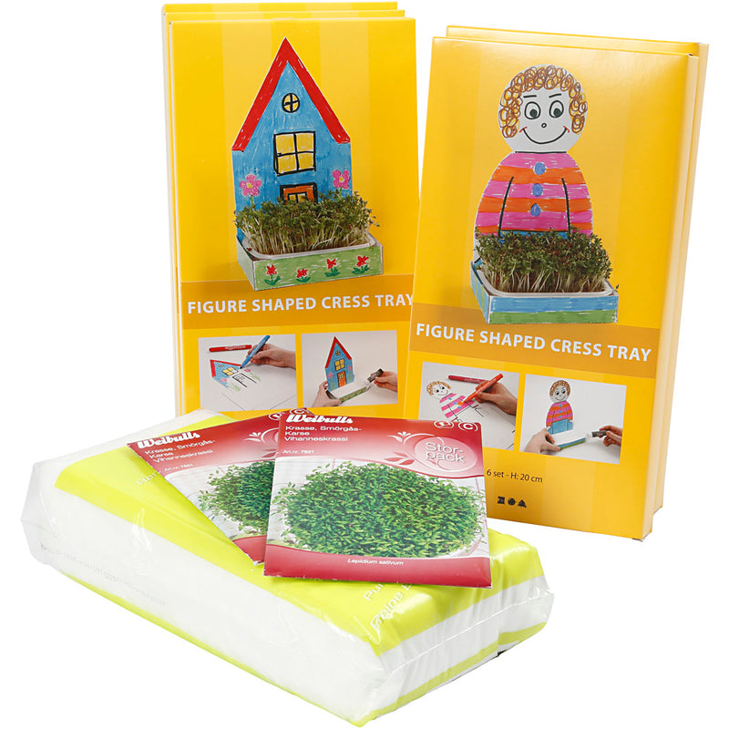 Load image into Gallery viewer, Creativ company https: www.cchobby.nl waterkersbakje-met-figuur-h-20-cm-wit-30-set-1-doos