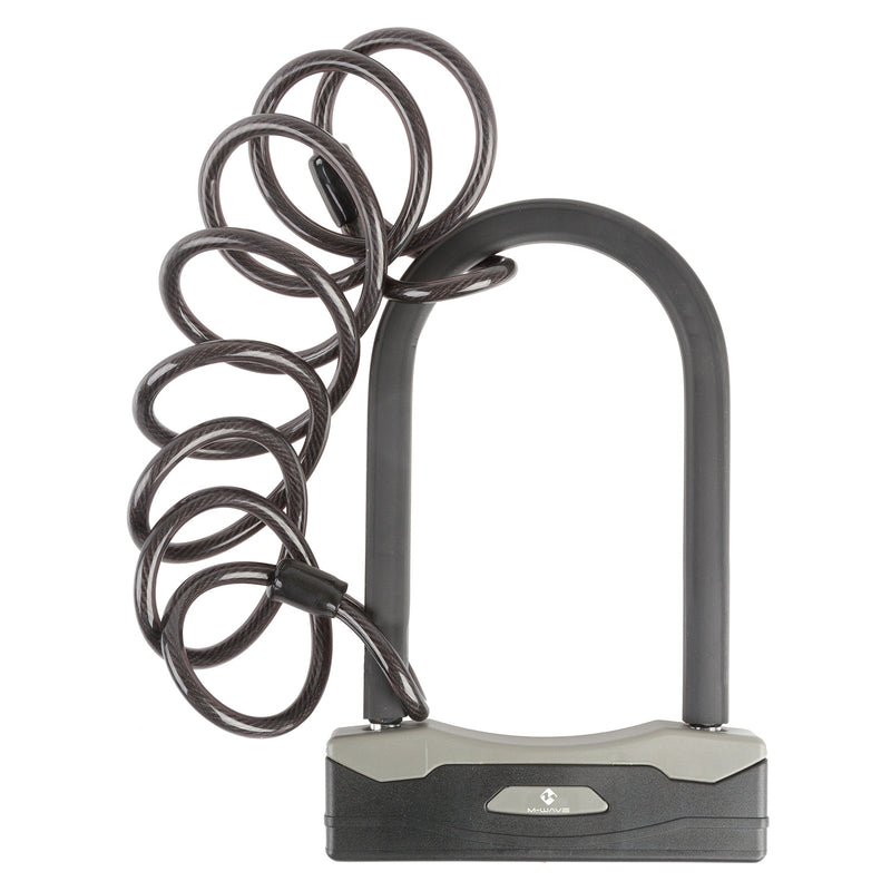 Load image into Gallery viewer, M-wave b 247 sc 8.18 l shackle lock with spiral cable