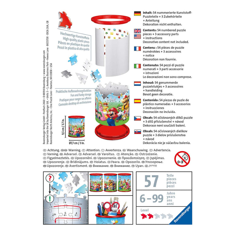 Load image into Gallery viewer, Ravensburger 3d puzzel pennenbak super mario - 54 stukjes