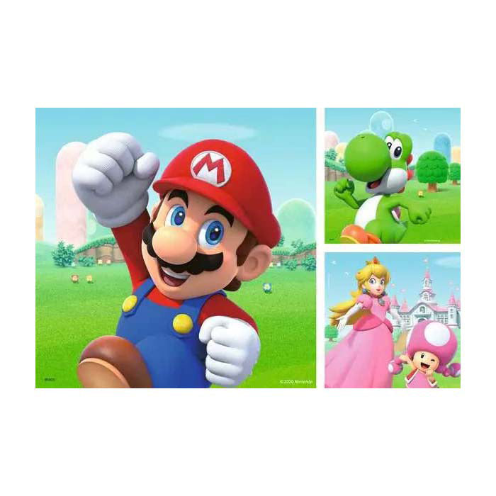 Load image into Gallery viewer, Ravensburger puzzel super mario - 3x49 stukjes - kinderpuzzel