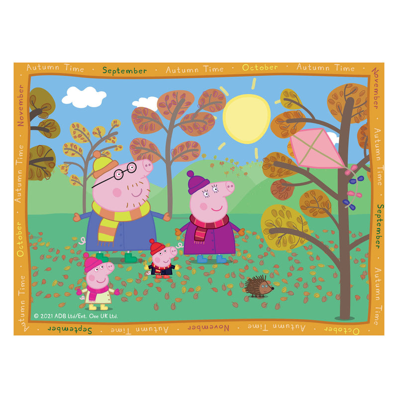 Load image into Gallery viewer, Ravensburger puzzel peppa pig: 4 seizoenen - 12+16+20+24 stukjes
