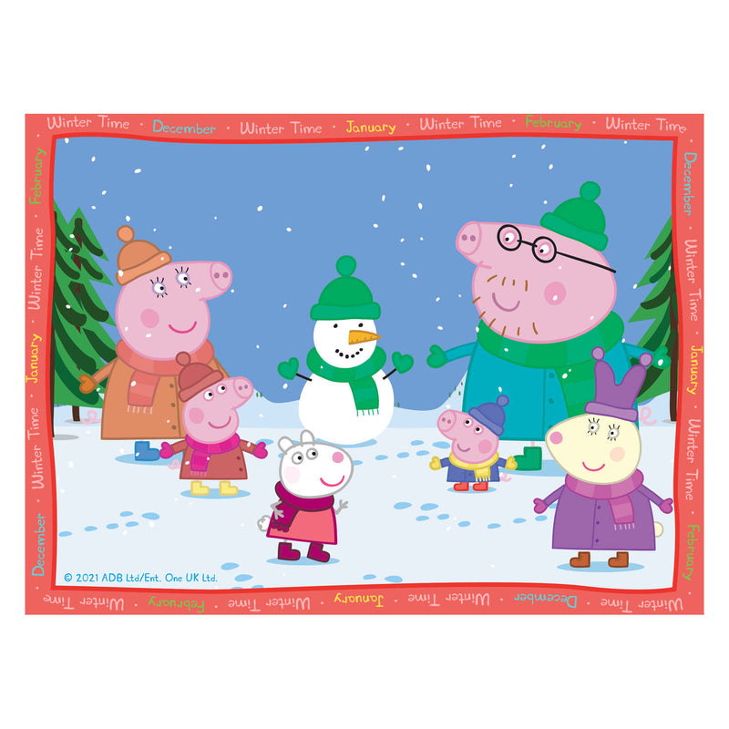 Load image into Gallery viewer, Ravensburger puzzel peppa pig: 4 seizoenen - 12+16+20+24 stukjes