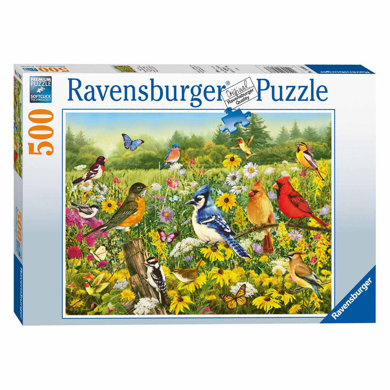 Load image into Gallery viewer, Ravensburger Vogels in de Wei Legpuzzel, 500st.