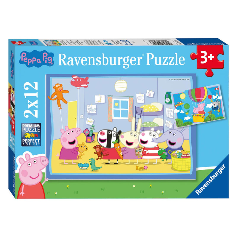 Load image into Gallery viewer, Ravensburger de avonturen van peppa pig legpuzzel, 12st.