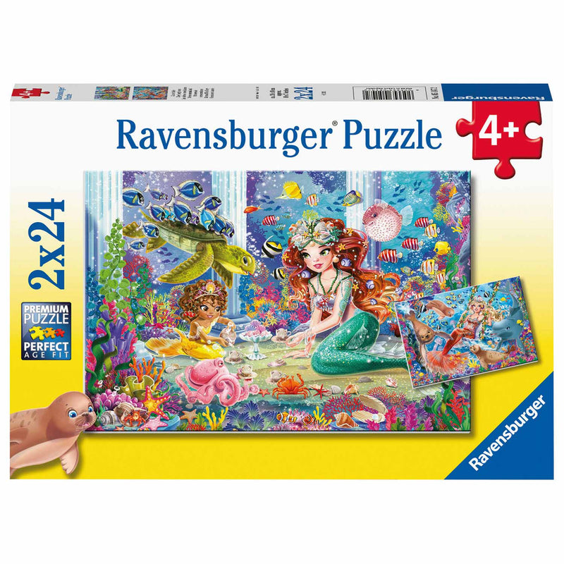 Load image into Gallery viewer, Ravensburger Betoverende Zeemeerminnen 2x24 stuks