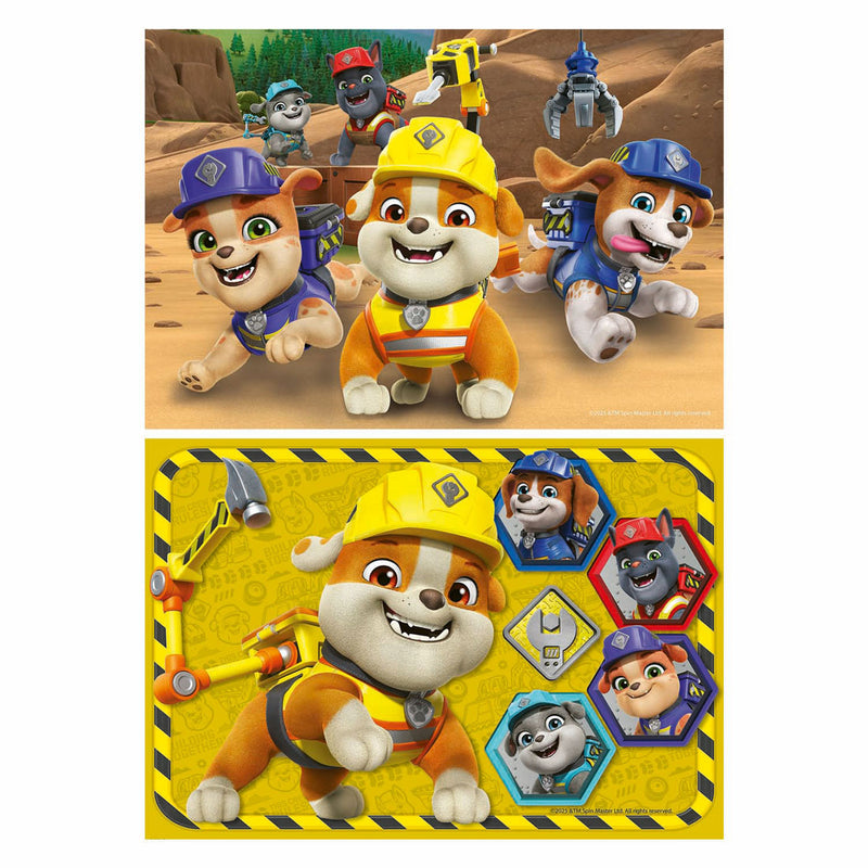 Load image into Gallery viewer, Ravensburger legpuzzel paw patrol rubble crew - 2x12 stukjes karton.