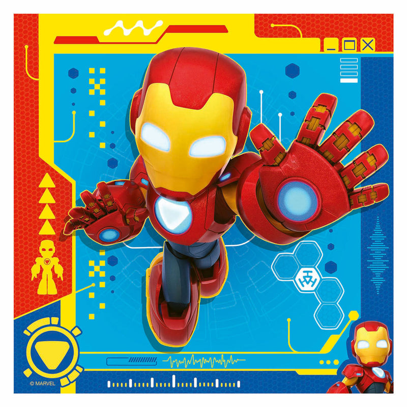 Load image into Gallery viewer, Ravensburger legpuzzel iron man en zijn geweldige vrienden - 3x49st.