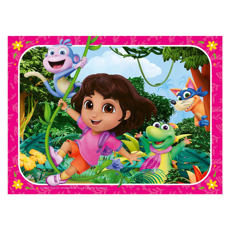 Load image into Gallery viewer, Ravensburger legpuzzel dora the explorer kom bij het avontuur! - 4 puzzels