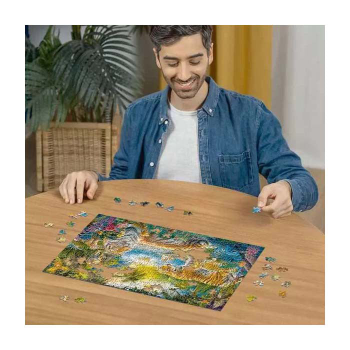 Load image into Gallery viewer, Ravensburger puzzel tijgers in de oase - 500 stukjes puzzel.