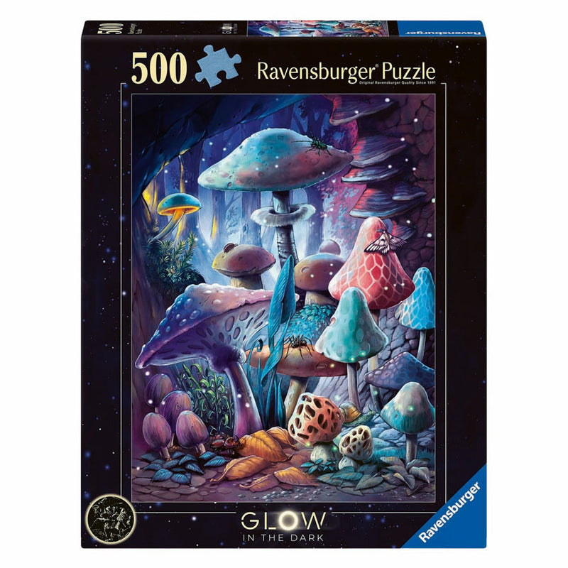 Load image into Gallery viewer, Ravensburger puzzel moonlight mushrooms 500st