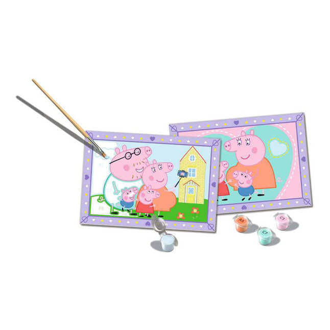Load image into Gallery viewer, Ravensburger schilderen op nummer peppa pig familie creatief speelgoed.