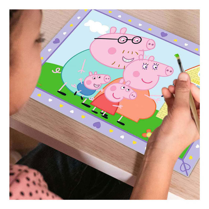 Load image into Gallery viewer, Ravensburger schilderen op nummer peppa pig familie creatief speelgoed.