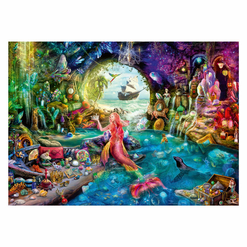 Load image into Gallery viewer, Ravensburger puzzel mermaid's treasure - legpuzzel - stukjes