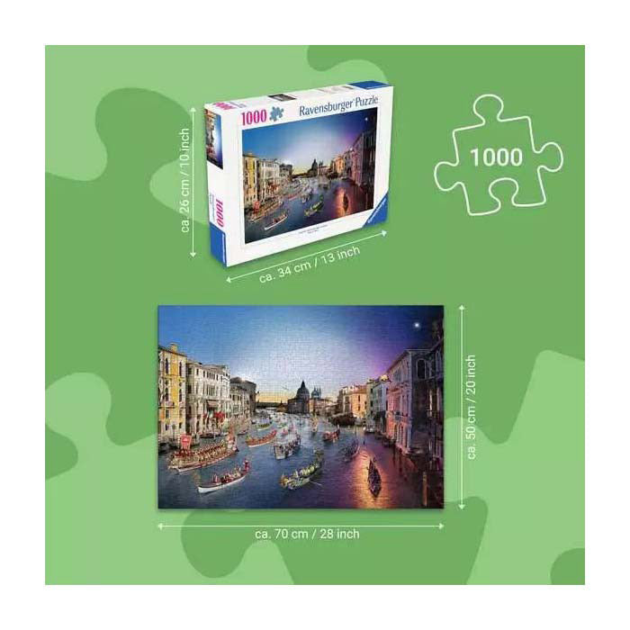 Load image into Gallery viewer, Ravensburger legpuzzel venetie van dag naar nacht - 1000st.
