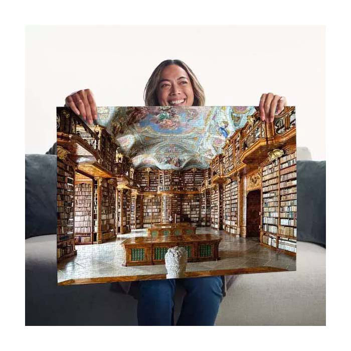 Load image into Gallery viewer, Ravensburger st. florian monastary oostenrijk public library puzzel (1000 stukjes)