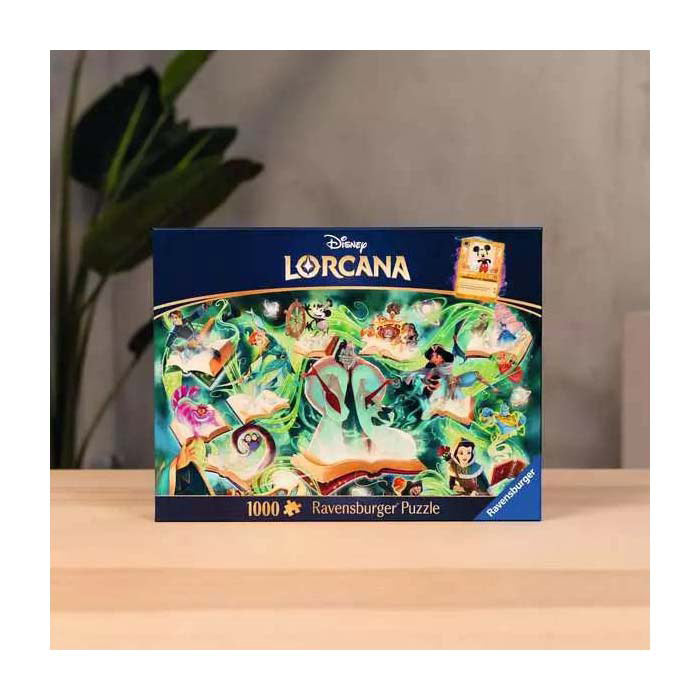Load image into Gallery viewer, Ravensburger legpuzzel disney lorcana glimmers of the realm: emerald - 1000st.