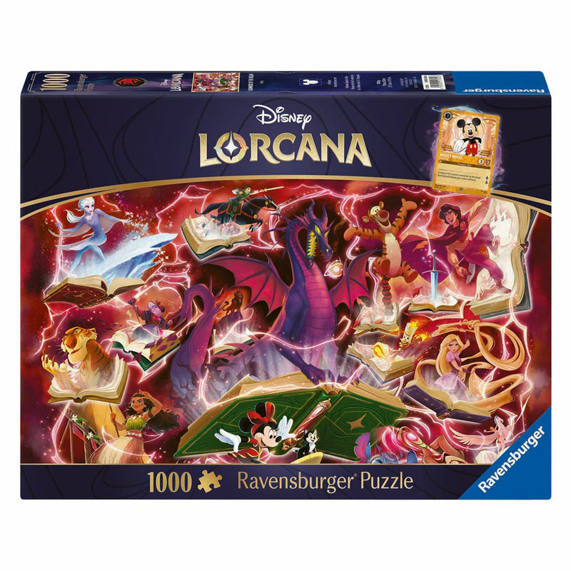 Load image into Gallery viewer, Ravensburger legpuzzel disney lorcana glimmers of the realm: ruby - 1000st.