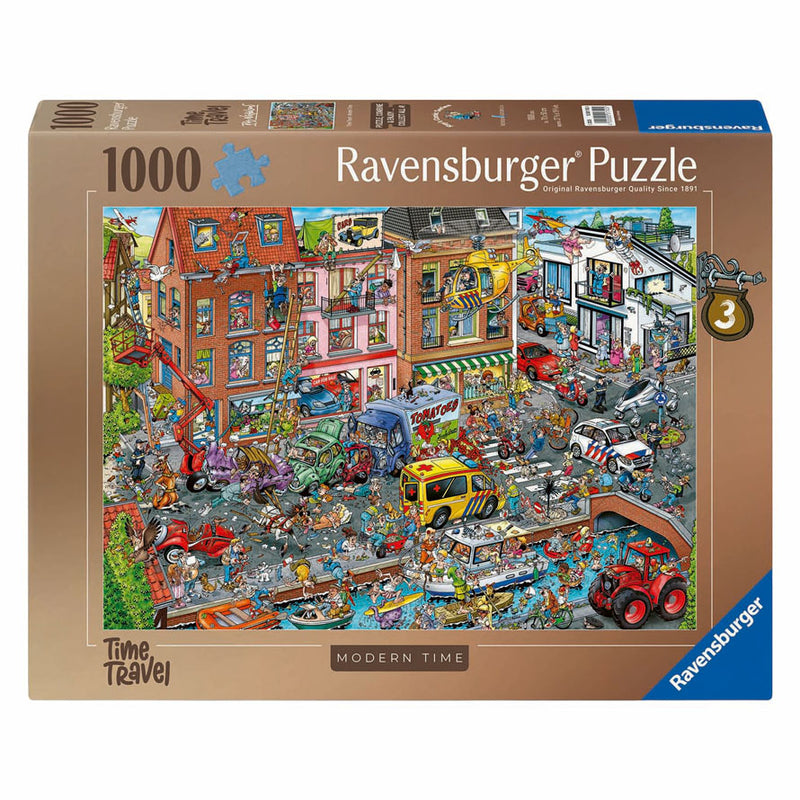 Load image into Gallery viewer, Ravensburger legpuzzel time travel 3 moderne tijd - 1000st.