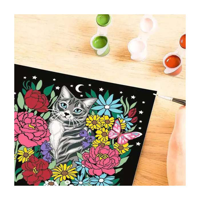 Load image into Gallery viewer, Ravensburger schilderen op nummer set pixie cold kat creatief pakket.
