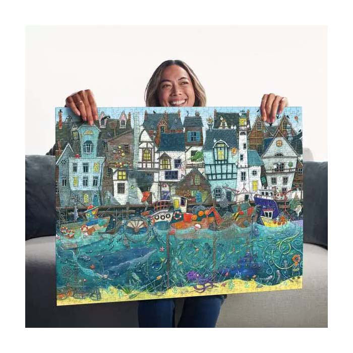 Load image into Gallery viewer, Ravensburger puzzel habour of wonders: a bustling fantasy port - legpuzzel - 1500 stukjes