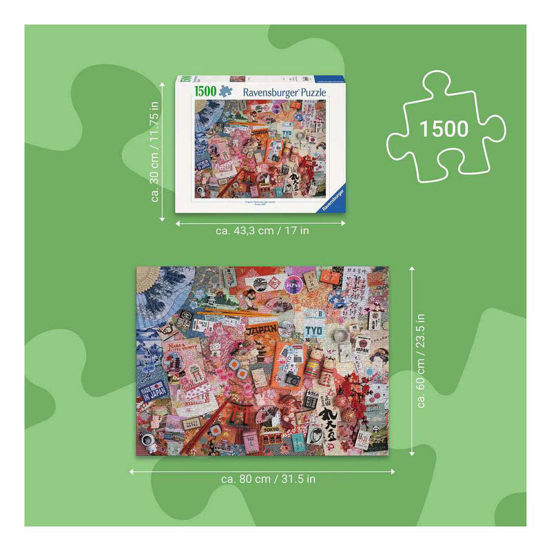 Load image into Gallery viewer, Ravensburger – reis naar tokio – legpuzzel – 1500 stukjes
