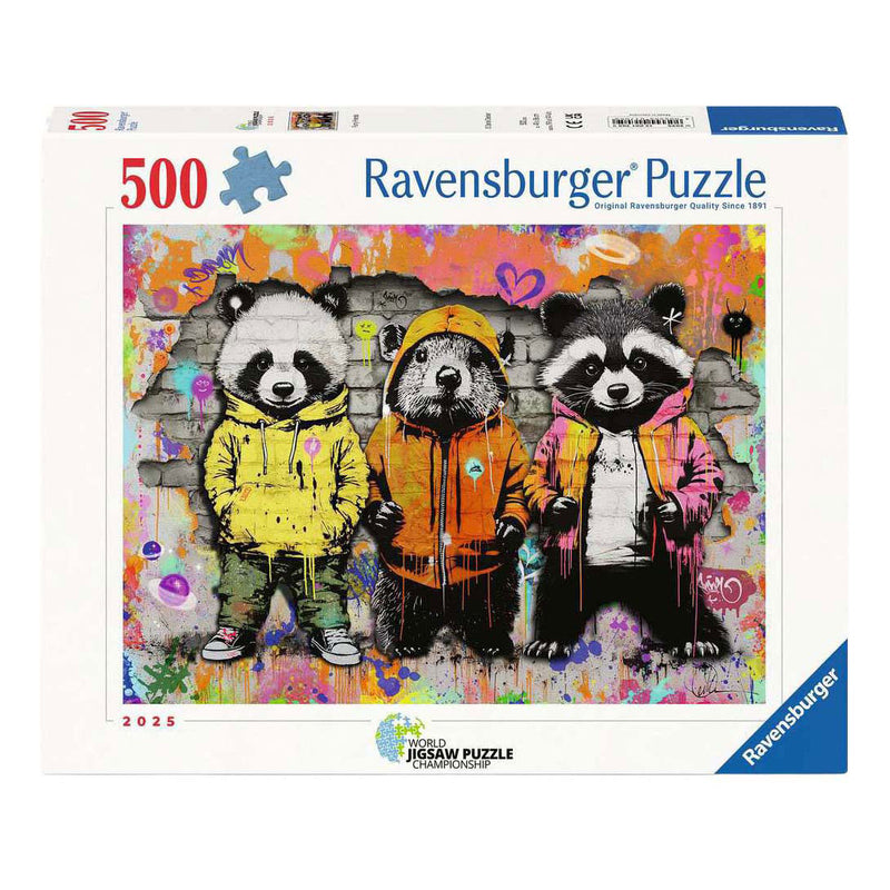 Load image into Gallery viewer, Ravensburger legpuzzel furry friends - 500st.