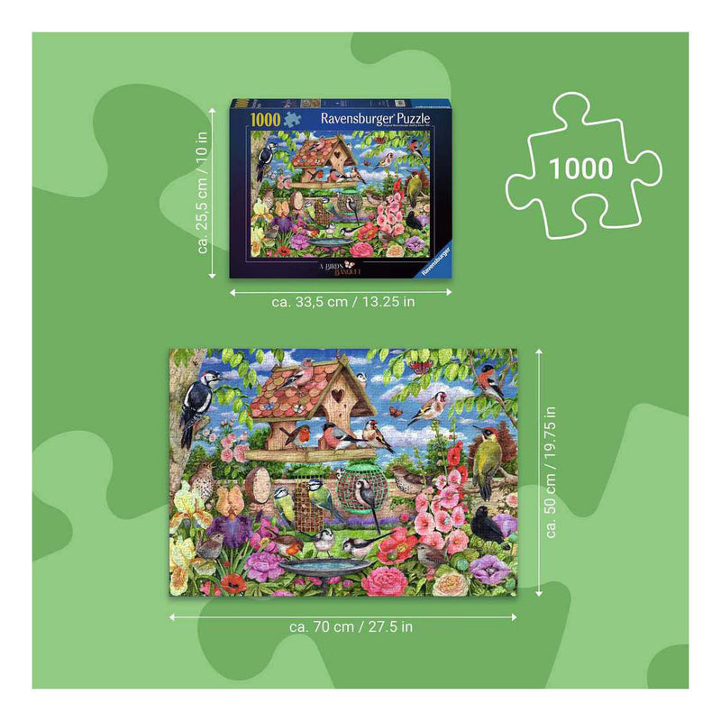 Load image into Gallery viewer, Ravensburger – the bird table – legpuzzel – 1000 stukjes