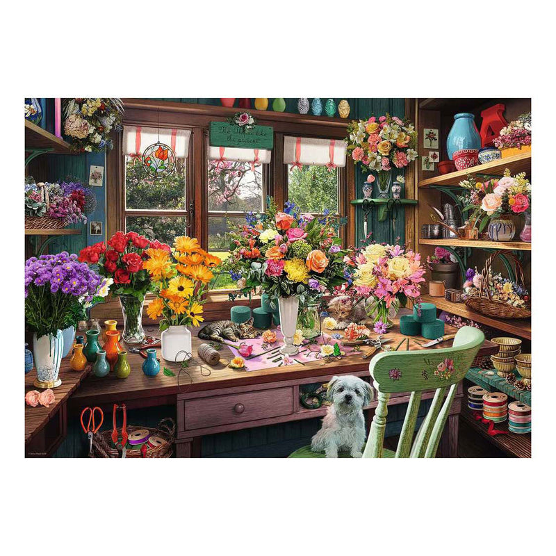 Load image into Gallery viewer, Ravensburger – my haven no.13: flower arranger – legpuzzel – 1000 stukjes