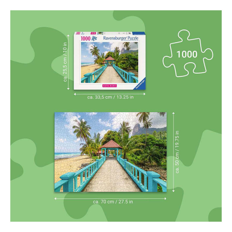 Load image into Gallery viewer, Ravensburger legpuzzel colorful bridge in malaysia - 1000st.