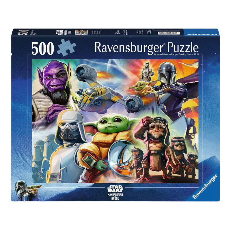 Load image into Gallery viewer, Ravensburger legpuzzel the mandalorian and grogu - 500st.