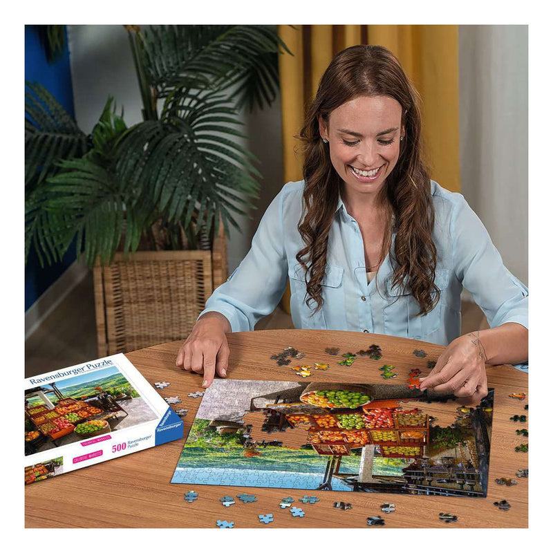 Load image into Gallery viewer, Ravensburger – groente- en fruitmarkt, kroatië – legpuzzel – 500 stukjes