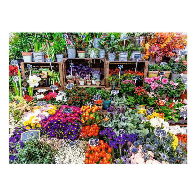 Load image into Gallery viewer, Ravensburger – bloemenmarkt, frankrijk – legpuzzel – 500 stukjes