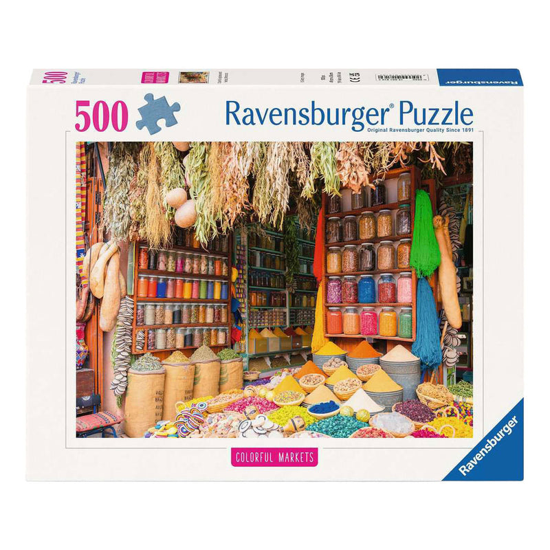 Load image into Gallery viewer, Ravensburger legpuzzel colorful markets no 4 - 500st.