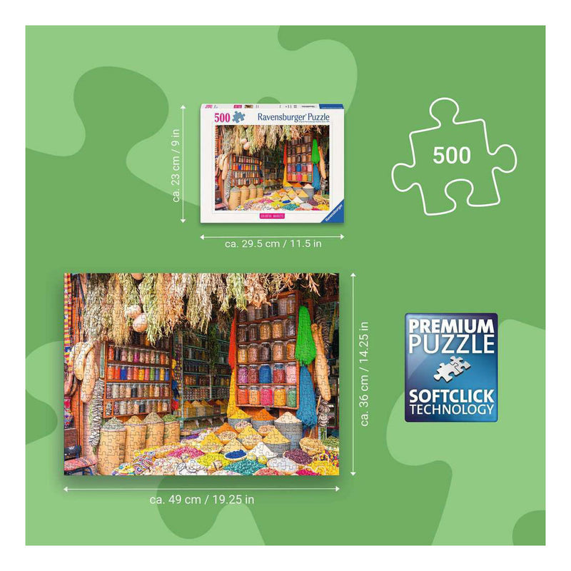 Load image into Gallery viewer, Ravensburger – kleurrijke specerijen, marokko – legpuzzel – 500 stukjes