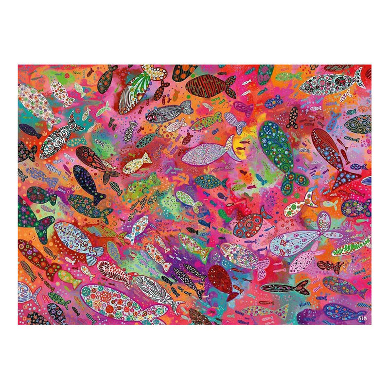 Load image into Gallery viewer, Ravensburger – fish in fuchsia – legpuzzel – 500 stukjes