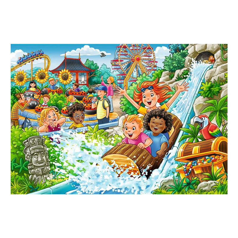 Load image into Gallery viewer, Ravensburger – pretpark – kinderpuzzel – 2 x 24 stukjes