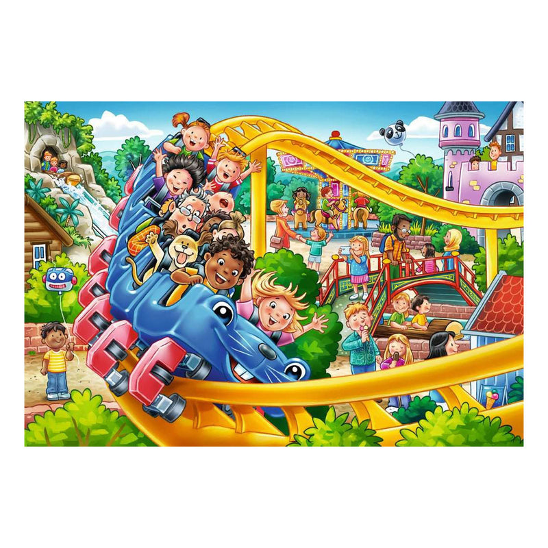 Load image into Gallery viewer, Ravensburger – pretpark – kinderpuzzel – 2 x 24 stukjes