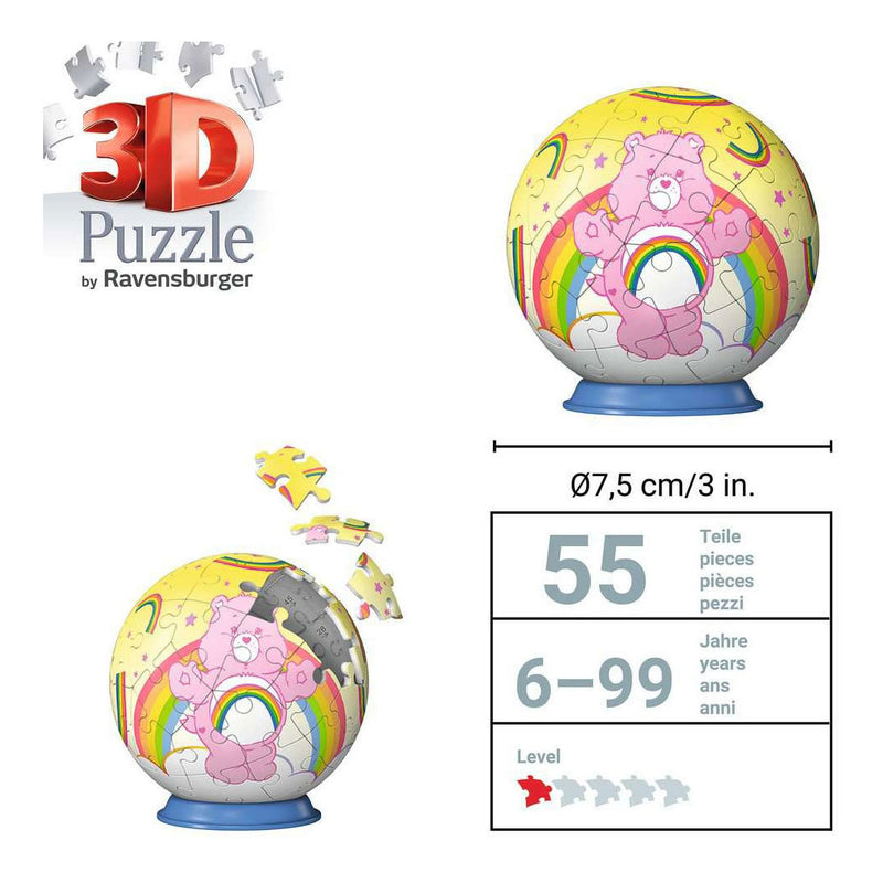 Load image into Gallery viewer, Ravensburger – care bears: cheer bear – 3d puzzle-ball – 55 stukjes