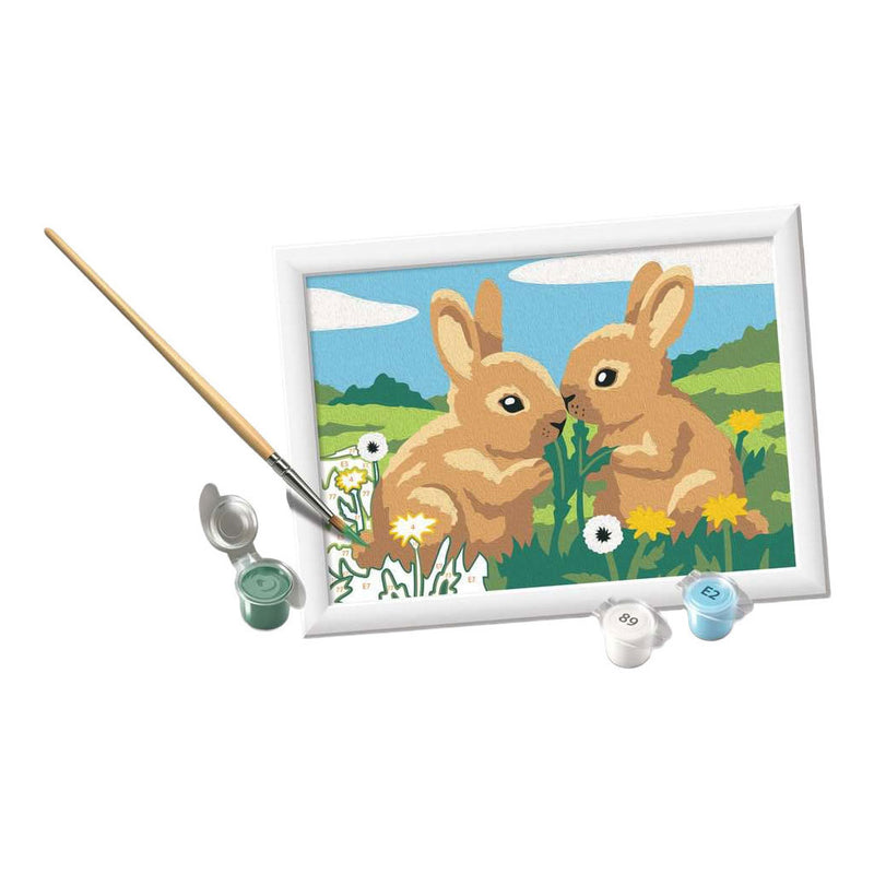 Load image into Gallery viewer, Ravensburger creart schilderen op nummer - konijnen vriendjes