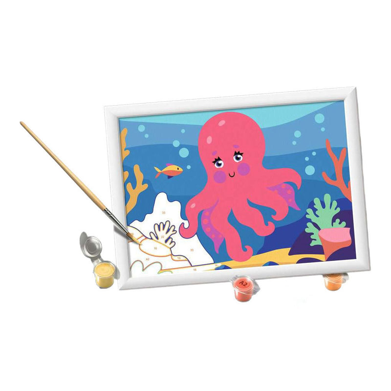 Load image into Gallery viewer, Ravensburger – creart: octopus (neon) – schilderen op nummer